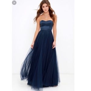 Navy Blue Formal Dress